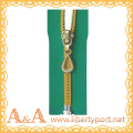 #5 nylon new design separable nylon zippers for cloth with colored tape O/E A/L